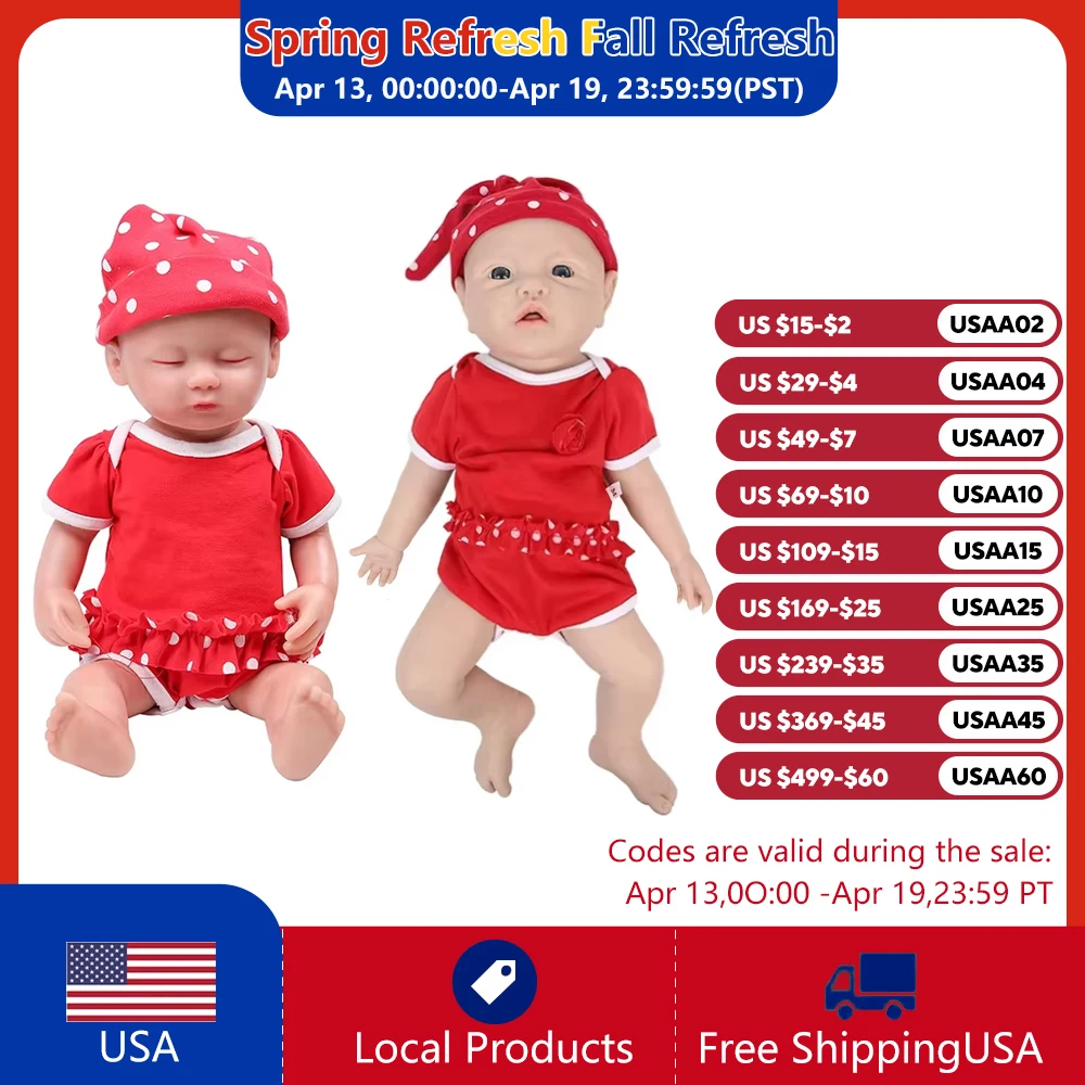 

Куклы-реборны IVITA из 100% силикона с ручной росписью, отправленные со склада в США, реалистичные куклы для детей, рождественские игрушки