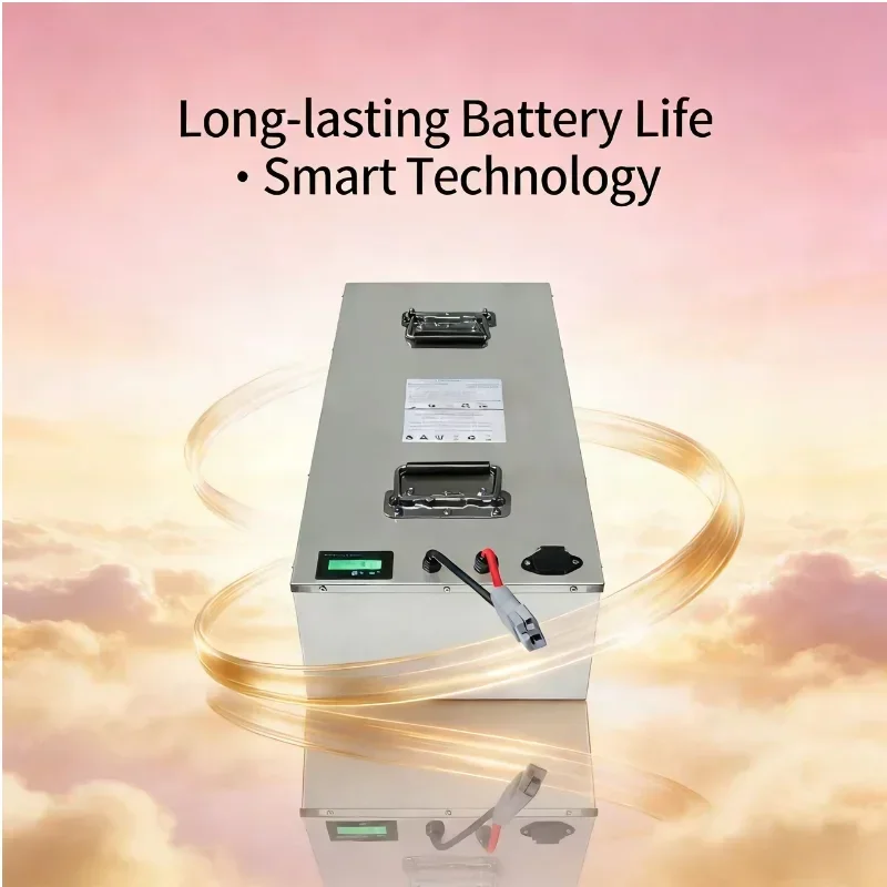 Top-Tier 60V 100Ah Deep Cycle Battery | 6-15KW Smart BMS Protection | IP65 Waterproof Design | 10A Fast Charging | 5.0 Perfect R