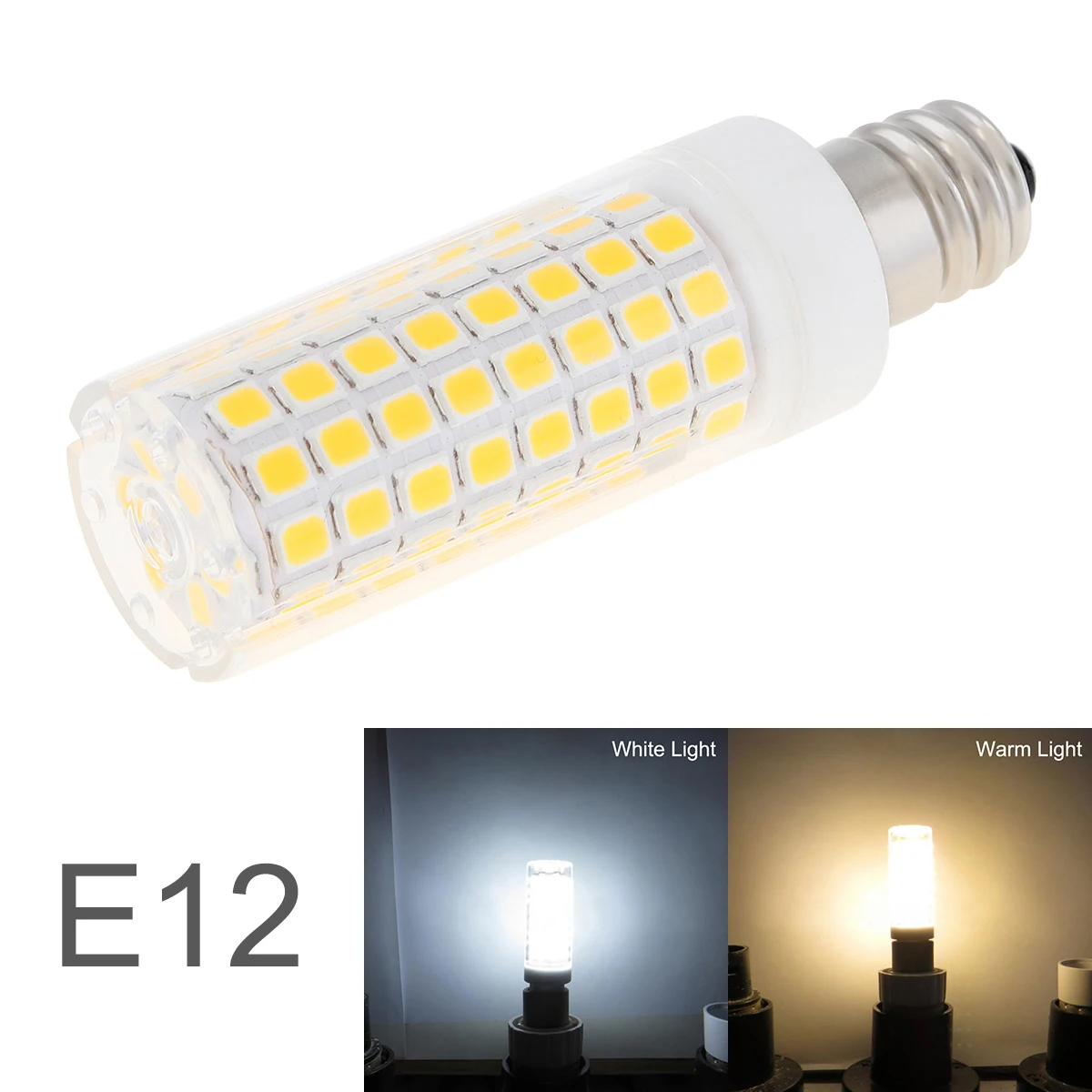 Pop Mini 102 LEDs Corn Bulbs E12 110V / 220V LED Bulb Lamp 2835SMD 360 Beam Angle Replace Halogen Chandelier Lights