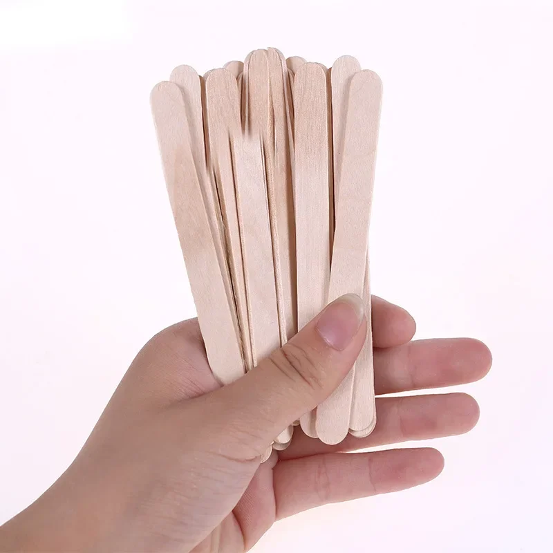 50PCS Eco-Friendly Wooden Ice Cream Stick Length 11.5&6.5CM Handwork Art Craft Ice Cream DIY Popsicle Sticks Kitchen Accessories