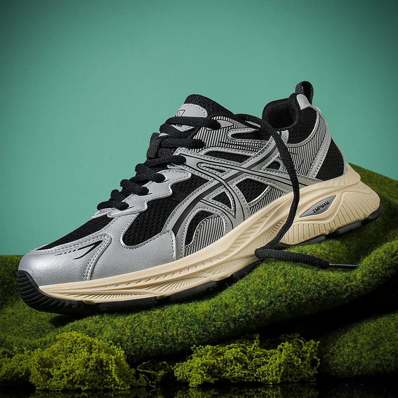 

Streamline Jogging Sneakers Bendable Midsole for Pavement Run Park Fitness and Open-air Daily Outdoor Training