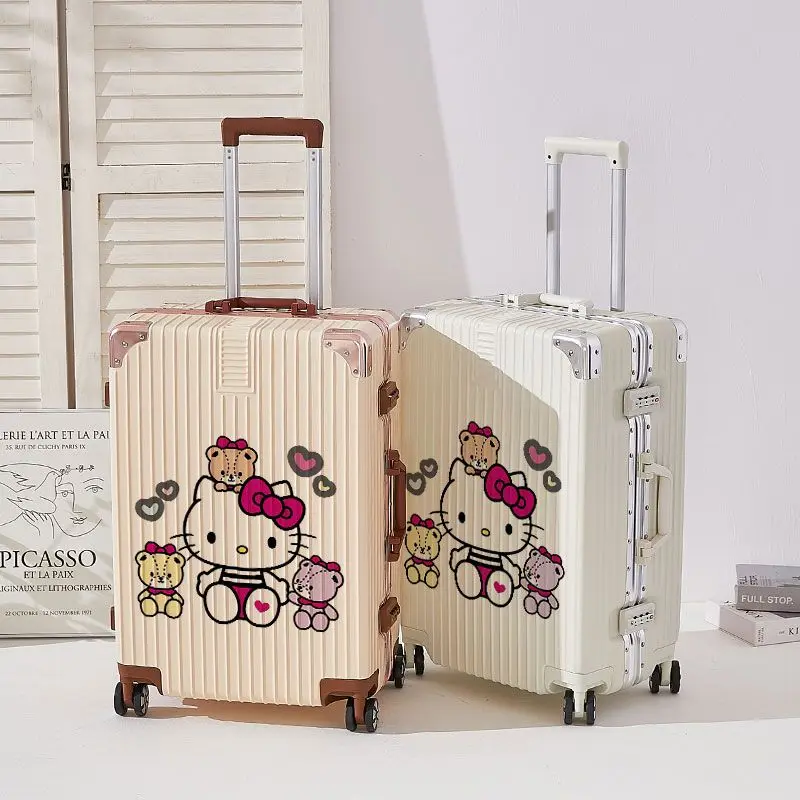 

Hello Kitty Anime Kawaii Sanrio Luggage Combination Box Cute Kt Cat Cartoon Trave Storage Clothes Case Lovely Gifts for Girls