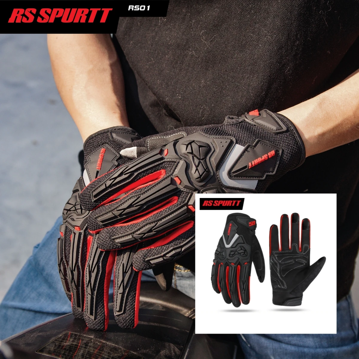 

Летние мотоперчатки с полным пальцем, дышащие защитные перчатки из софтшелла с сенсорным экраном для гонок, езды на мотоцикле, мотокросса