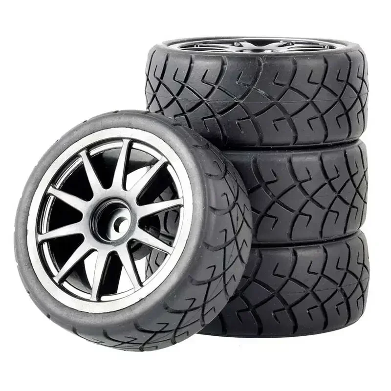 

Для WLtoys 144001 и 1/18 1/16 1/10 автомобильные шины 4 шт. резиновые шины и колеса для радиоуправляемых автомобилей, шестигранная ступица 12 мм