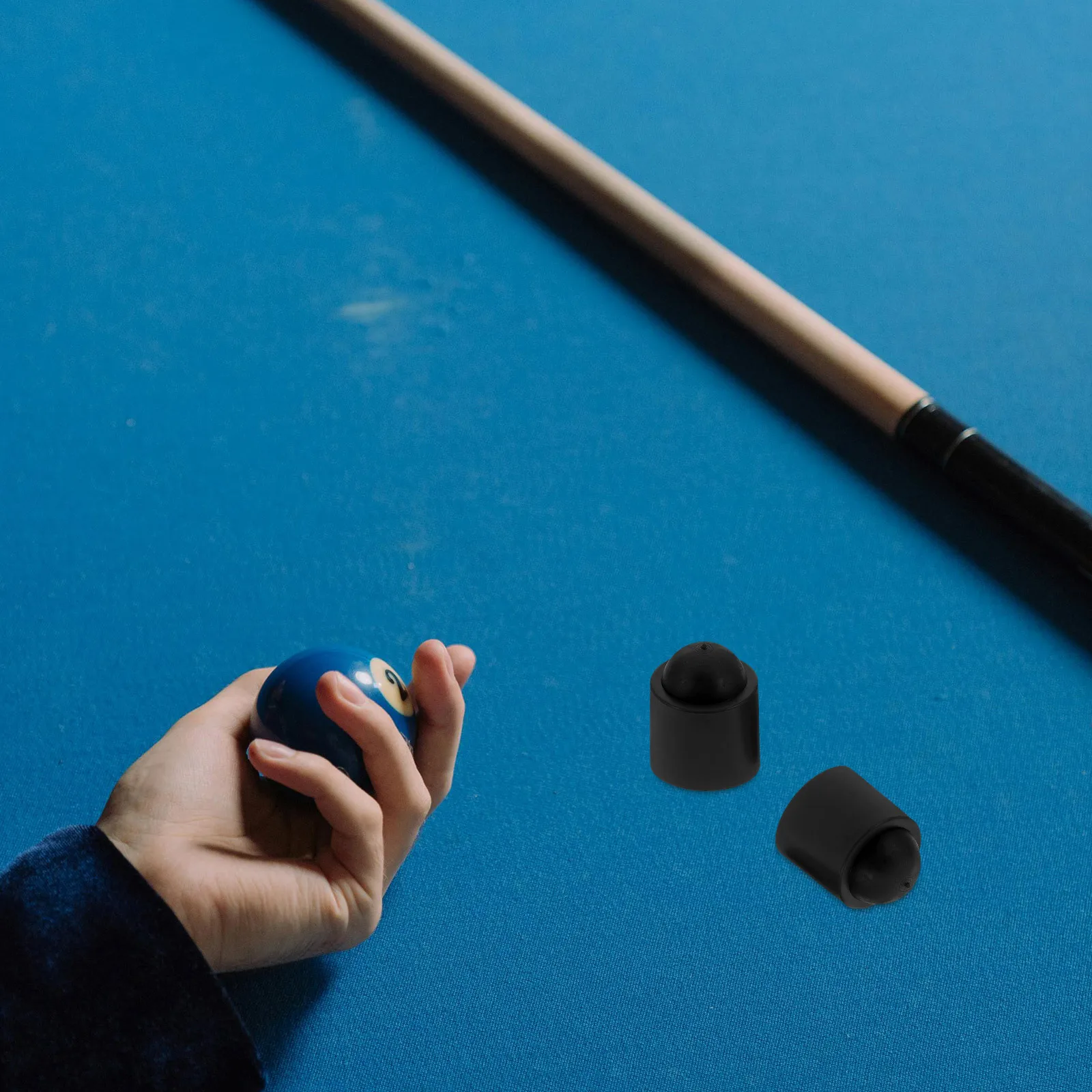 10 قطع جديلة عصا الذيل حامي المطاط كم البلياردو جديلة الغطاء السفلي تجمع عصا الملحقات حماية دائمة واسعة