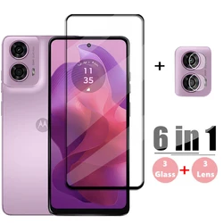 Full Cover Glass For Motorola Moto G24 Tempered Glass For Moto G24 Screen Protector HD Protective Phone Lens Film For Moto G24