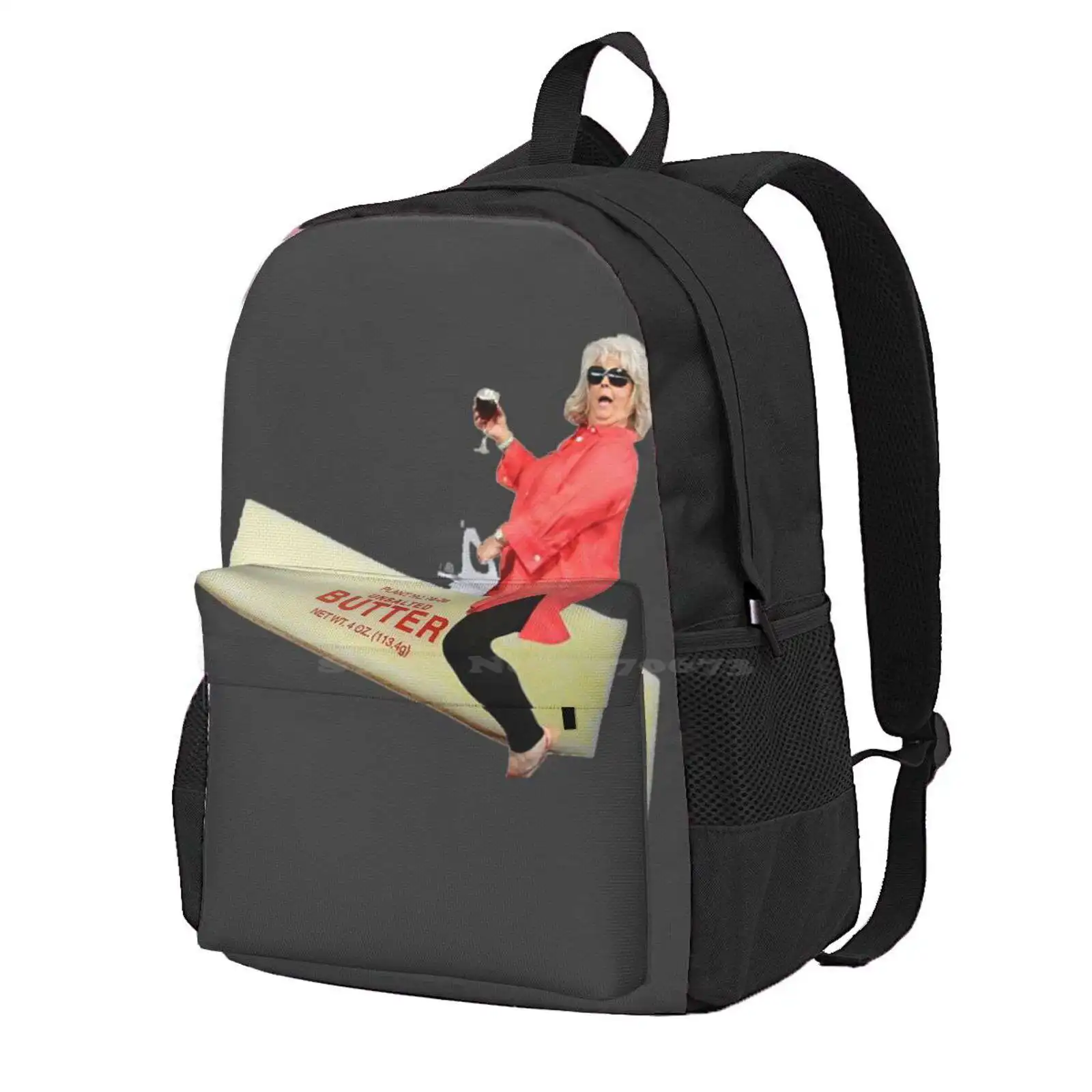 Paula Deen Riding Butter Hot Sale Schoolbag Backpack Fashion Bags Paula Deen Dean Riding Things Butter Funny Meme 4Chan Racist