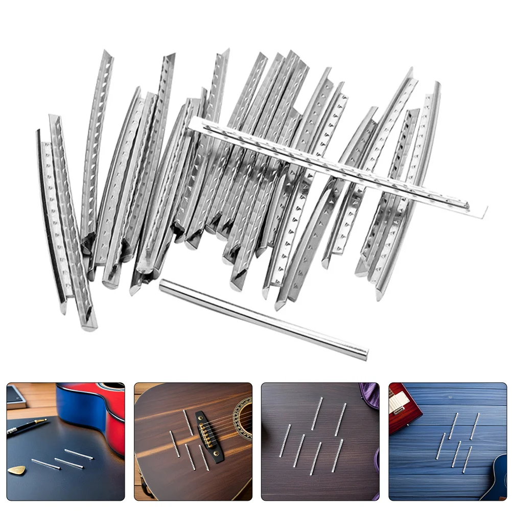 

2Sets Guitar Fret Wire Silver Metal 24 Fret 29mm for Fingerboard Replacement Electric Acoustic Guitar Repair Accessories
