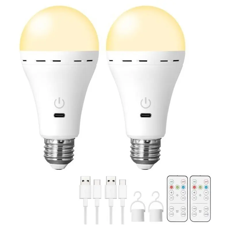 【allowance】ampoule-led-rechargeable-avec-usb-telecommande-pour-la-maison-l'exterieur-source-de-lumiere-pour-le-camping