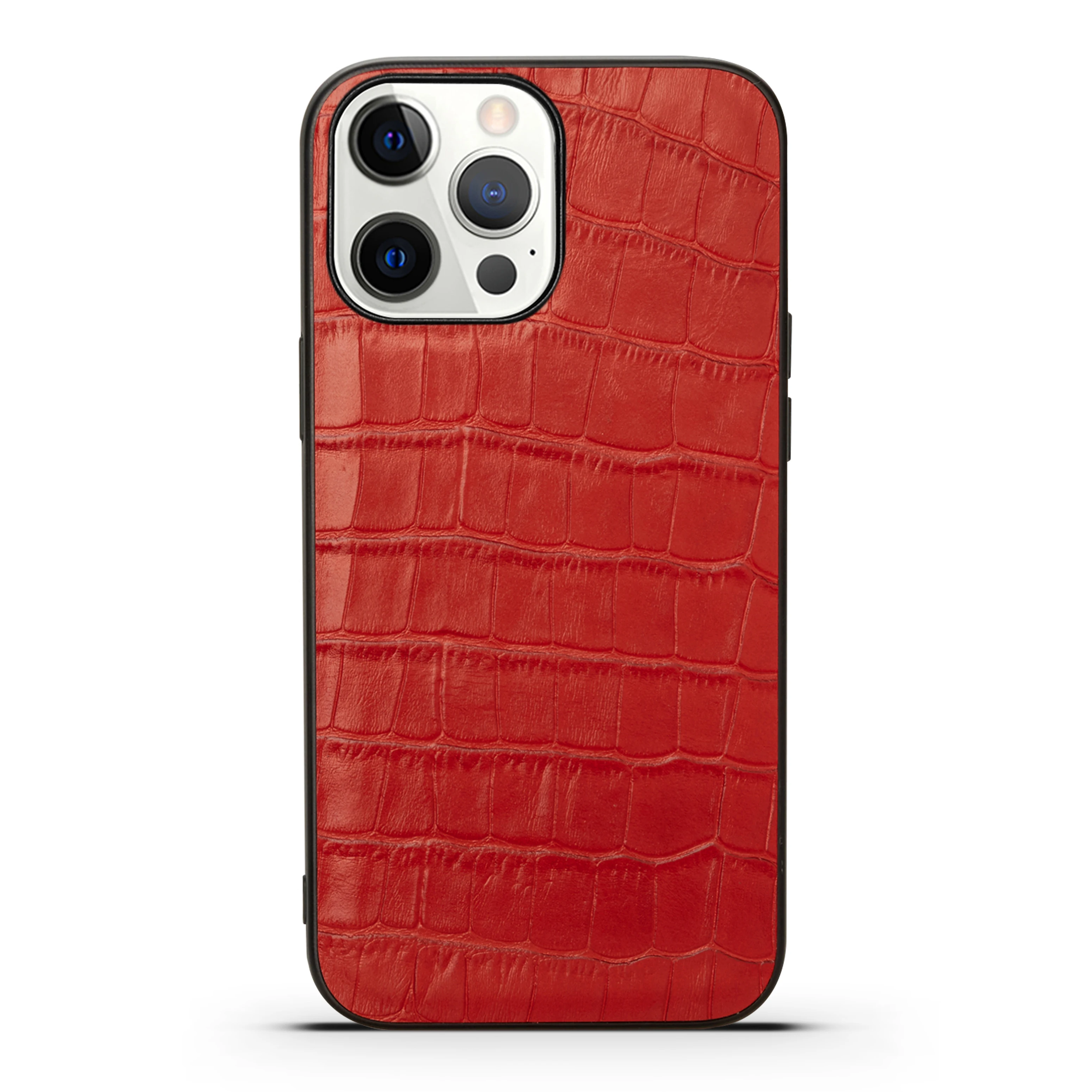 Ultra Thin Crocodile Genuine Leather Case For iPhone 15 16 14 13 11 12 Pro Max 7 8 Plus X XR XS Shockproof Cover