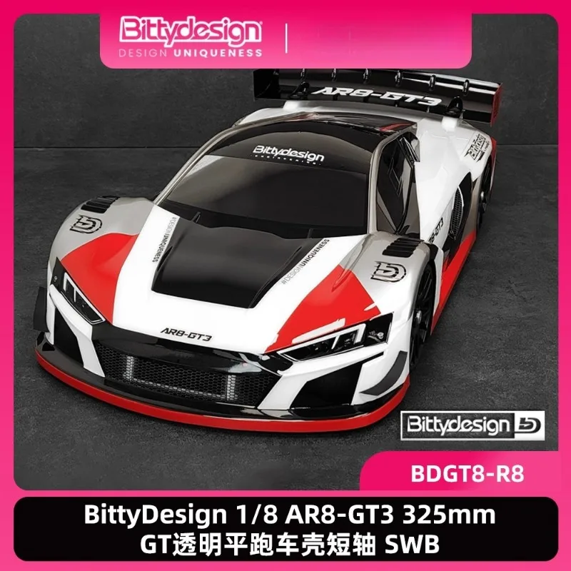 

BittyDesign AR8-GT3 325 мм прозрачный корпус с короткой колесной базой RC комплект для обновления заднего крыла из углеродного волокна для автомобиля 1/8 RC GT