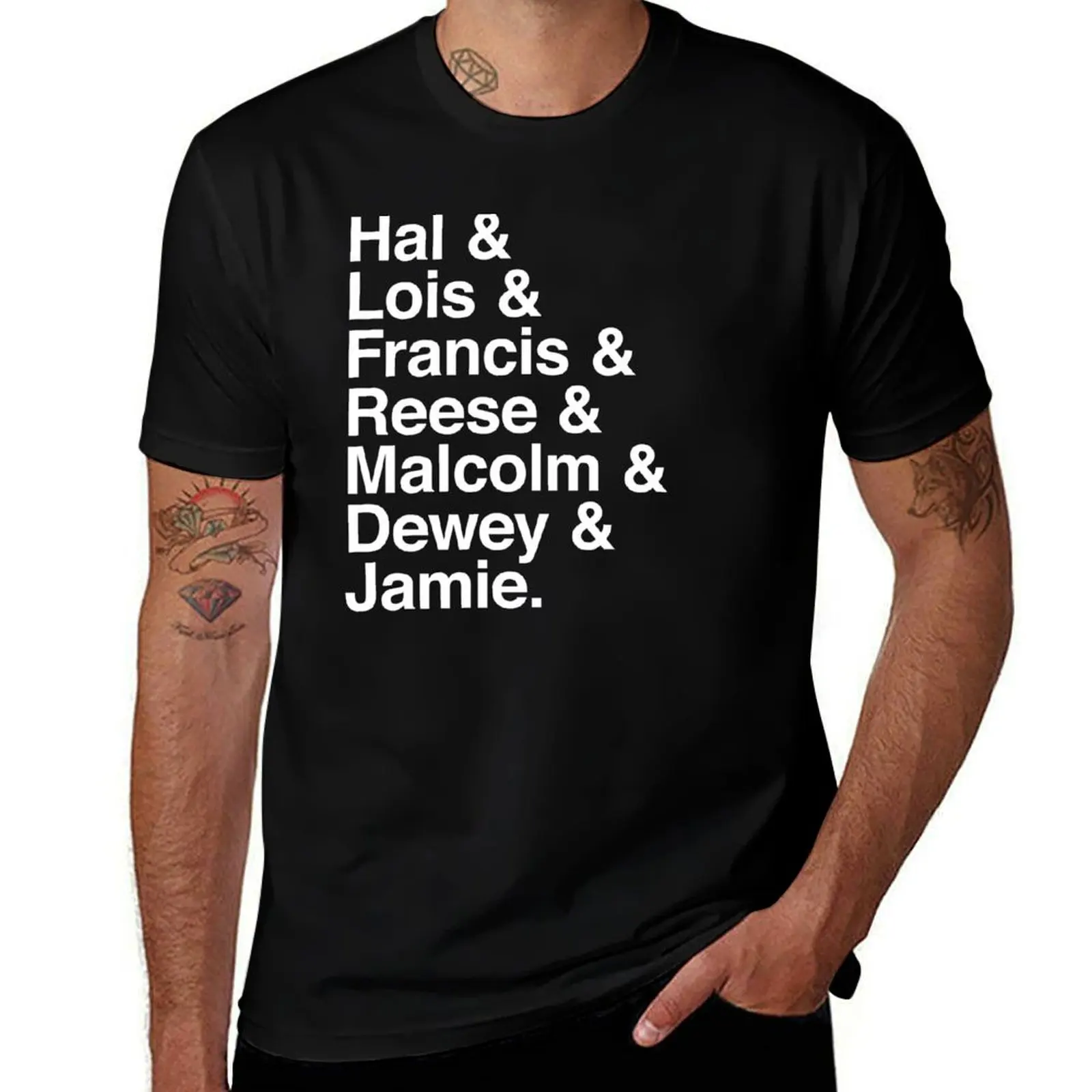 

Hal & Lois & Francis & Reese Malcolm Dewey Jamie. T-Shirt Sun Block Outdoor T-Shirt