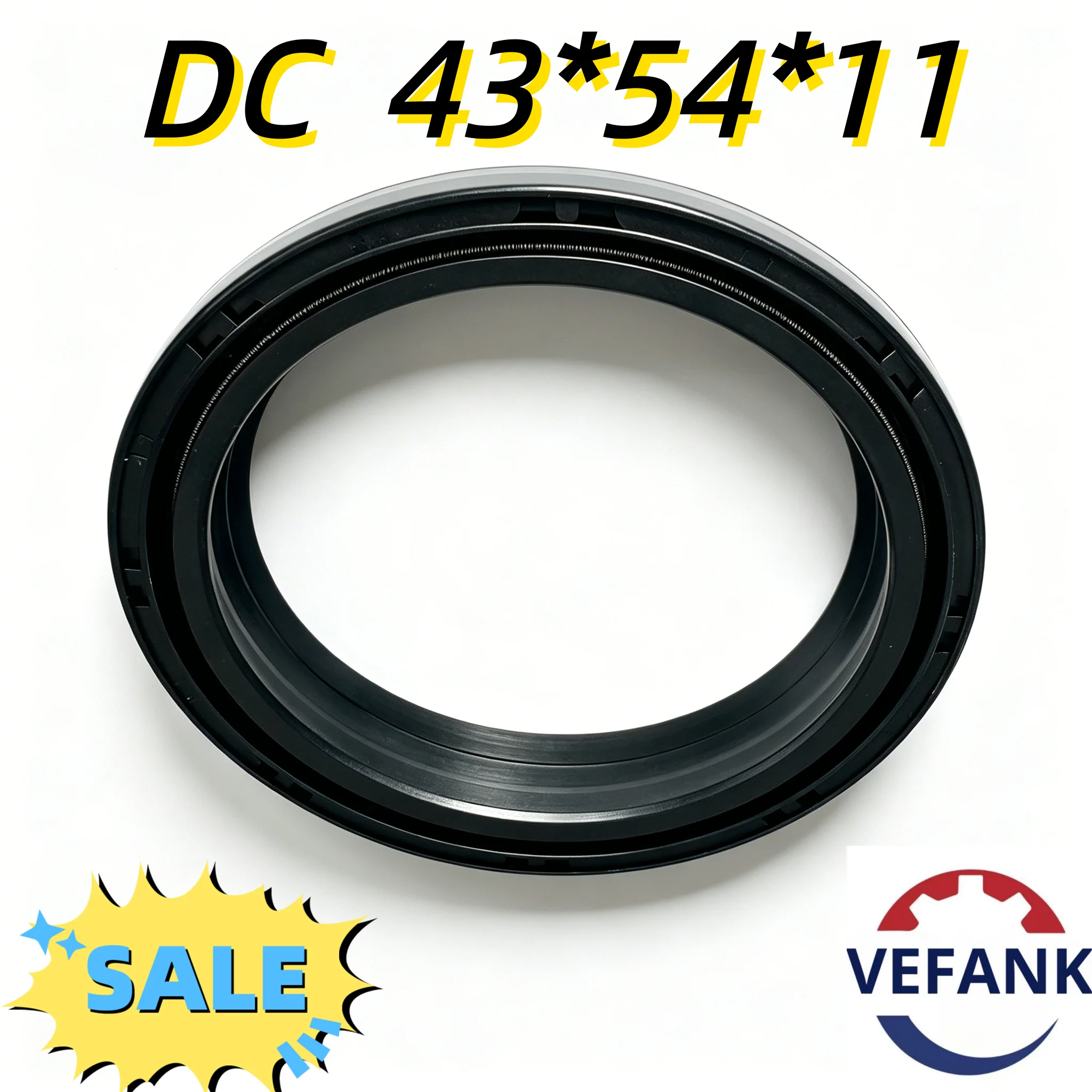 Rubber Oil Seal, DC 43*54*11 43 54 11 Motorcycle Front Fork Damper Shock Sleeve Oil Seal Dust Cover Seal Resistant