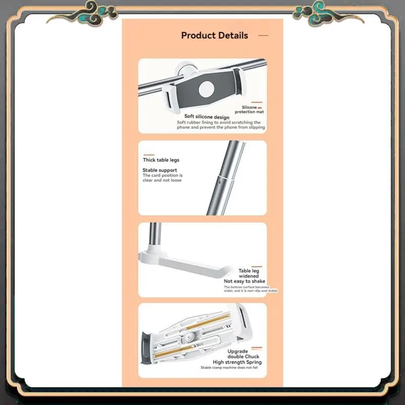 ASMA-Adjustable Tablet Stand And Phone Holder - Multifunctional Rack Height Adjustable For Bed And Sofa Lazy Stand