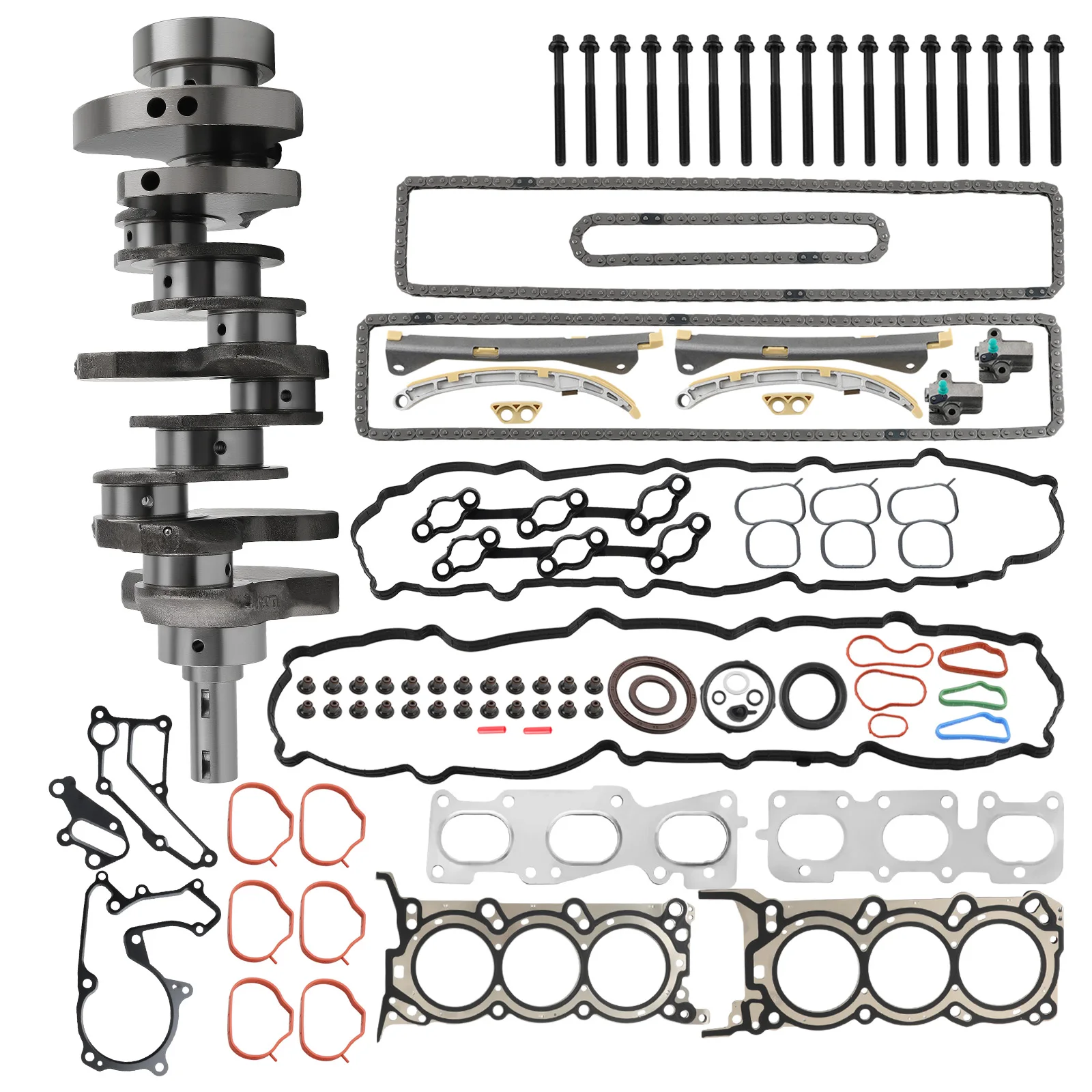 Engine Crankshaft Head Gasket Kit For Hyundai Kia 2013-2016 3.3L for	Cadenza 3.3L 3342CC V6 GAS DOHC	2014-2019 for	Sorento