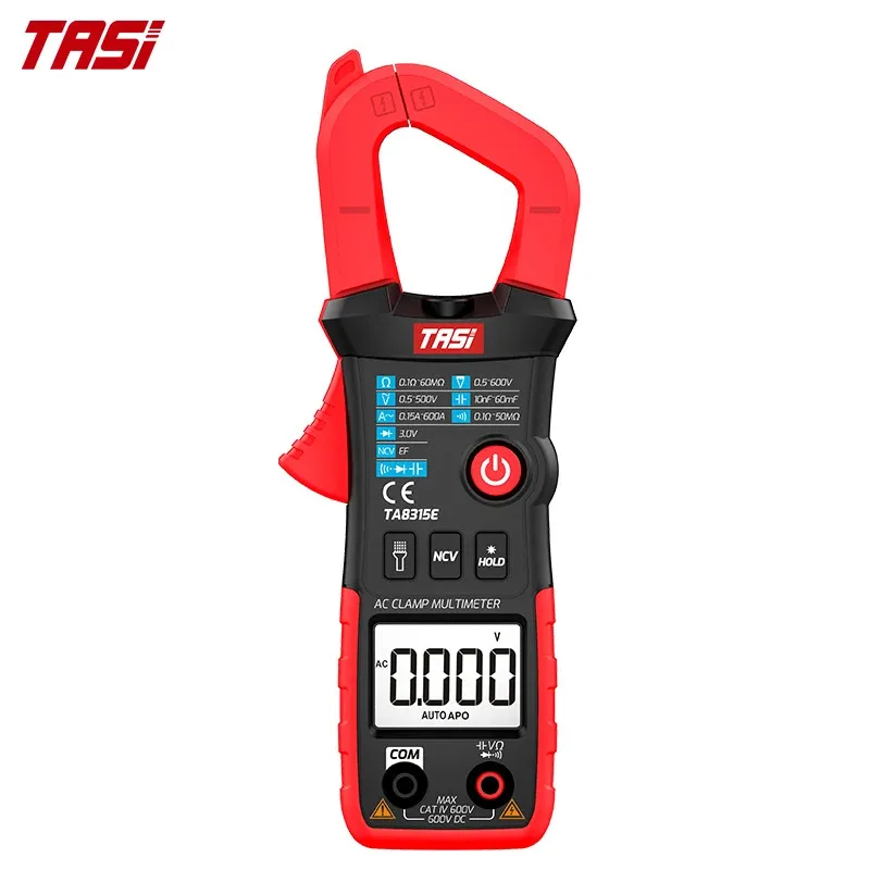 

For Sea Shipping, CustomizedTASI TA8315E Digital Clamp Meter True RMS 5999 Counts DC Current Temperature Frequency Measurement N