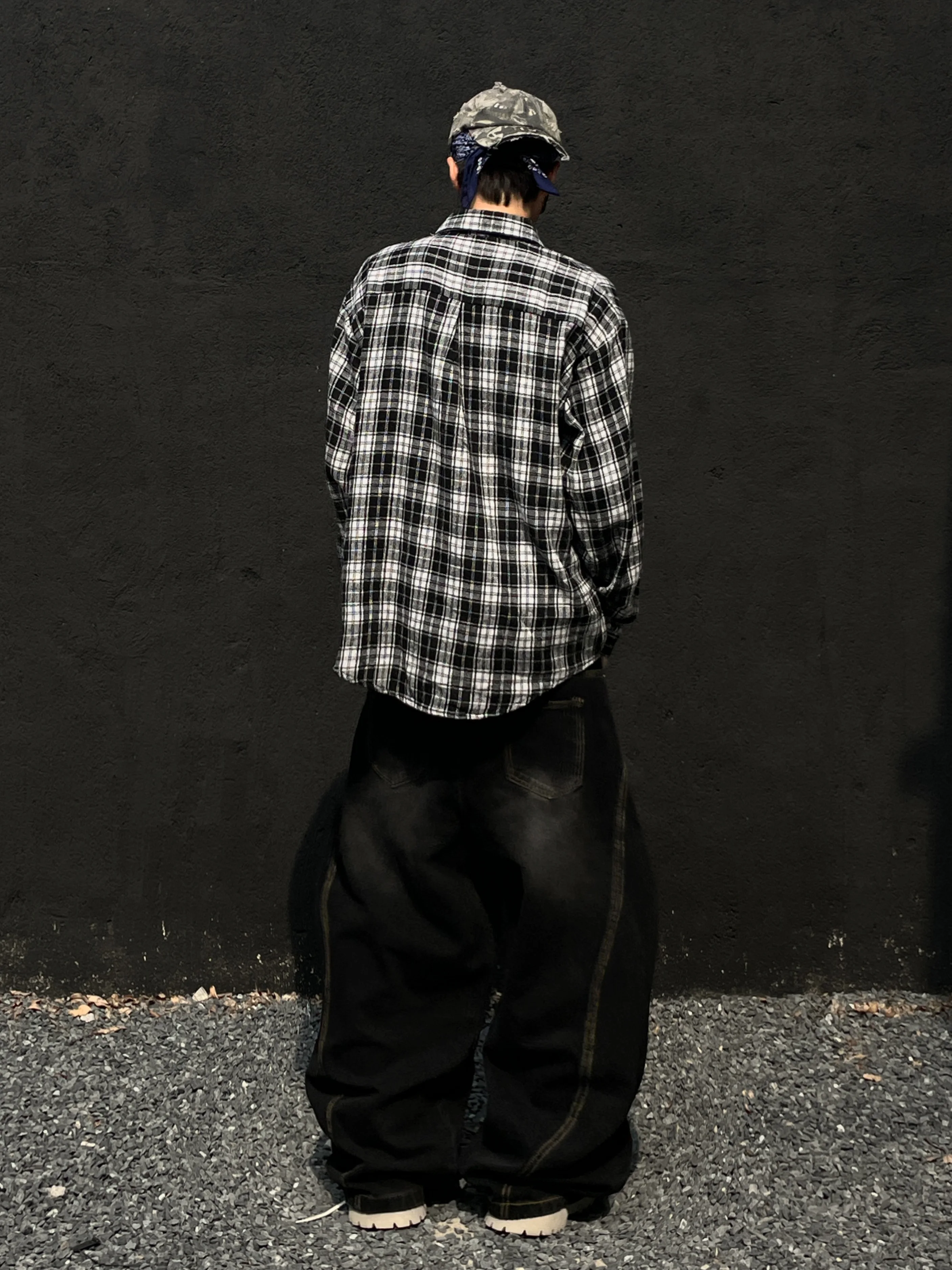 American Rock High Street Fashion Trend Plaid Shirt Unisex Student Punk Casual Versatile Loose Street Shirt Summer