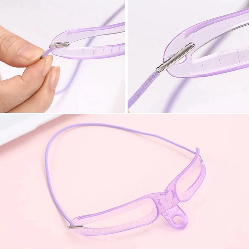 Artikel: 8-in-1 wiederverwendbare Augenbrauenformungsvorlage, Augenbrauenformer-Schablonen-Set, Pflegekarten-Definition # Farbe: Augenbrauenkarte