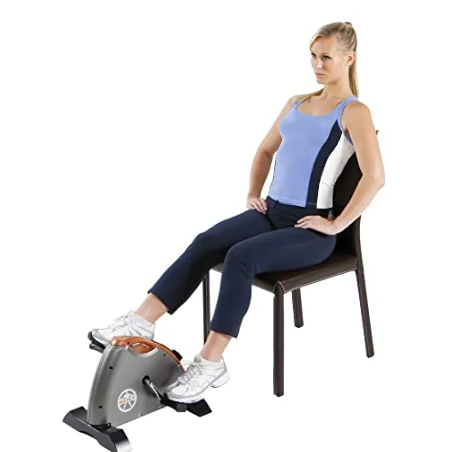 

Under Desk Mini Pedal Leg and Arm Exercise Cycle with Adjustable Magnetic Resistance for Home Office Use Black