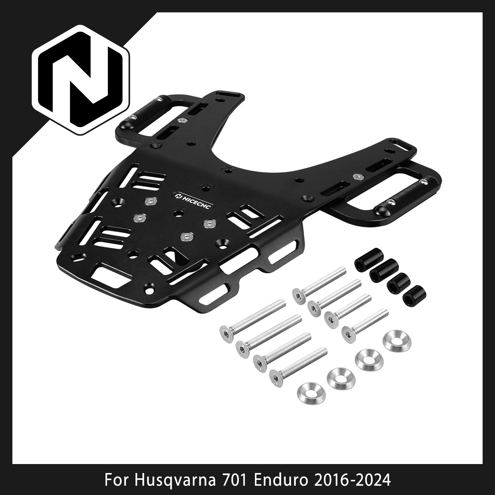 

For Husqvarna 701 Enduro 2016-2024 2023 Motorcycle Rear Luggage Rack Tail Cargo For Husqvarna 701 Supermoto 2016-2023 2022 2021