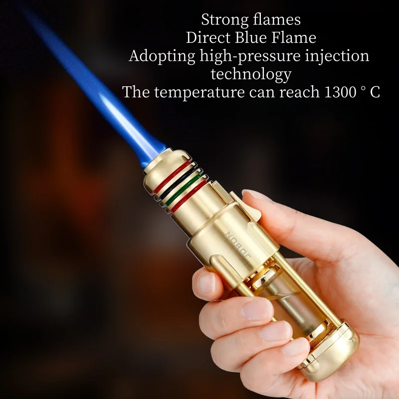 

Зажигалка Jobon с прозрачной газовой камерой, для сигар, барбекю, с электронным поджигом, ветрозащитная