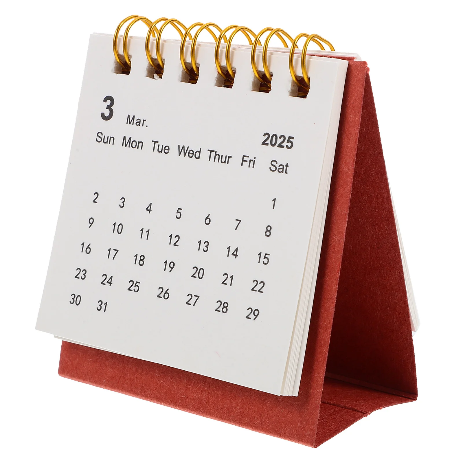 

Small Desk Daily Use Calendar Ornament Calendars Home Decoration Standing Creative Red Desktop