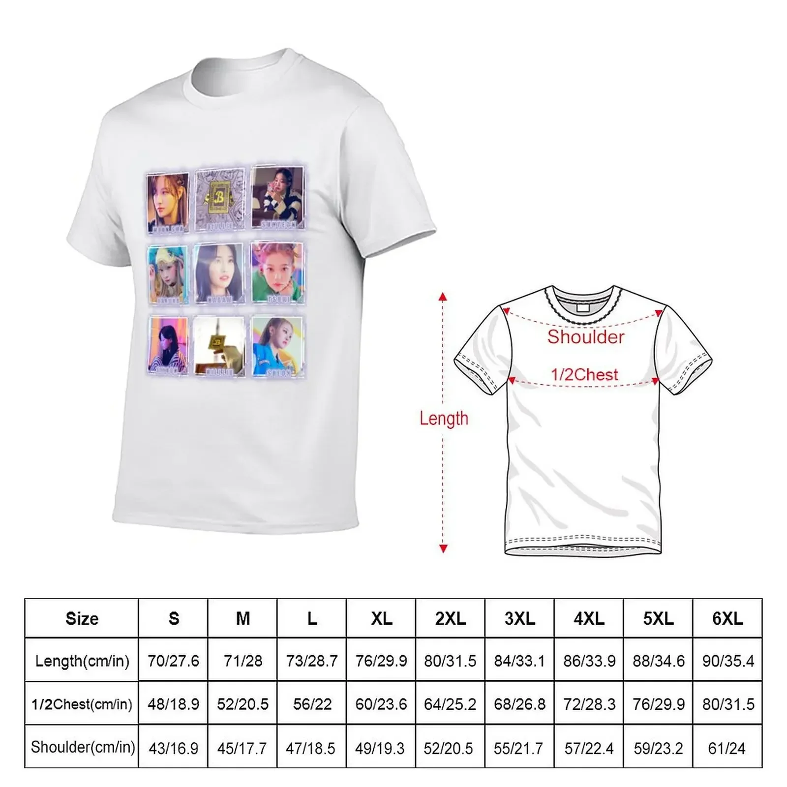 Billlie T-Shirt sweat cute tops designer shirts kawaii clothes heavy weight t shirts for men