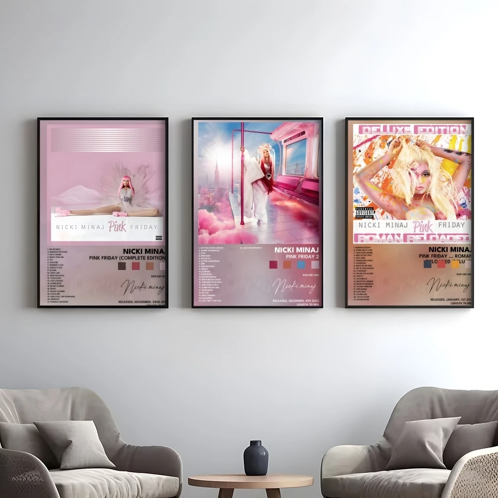 Rapper Singer N-nicki Minaj Poster Elegant And Affordable Wall Art Stickers For Dormitory Living Room And Bedroom Spaces