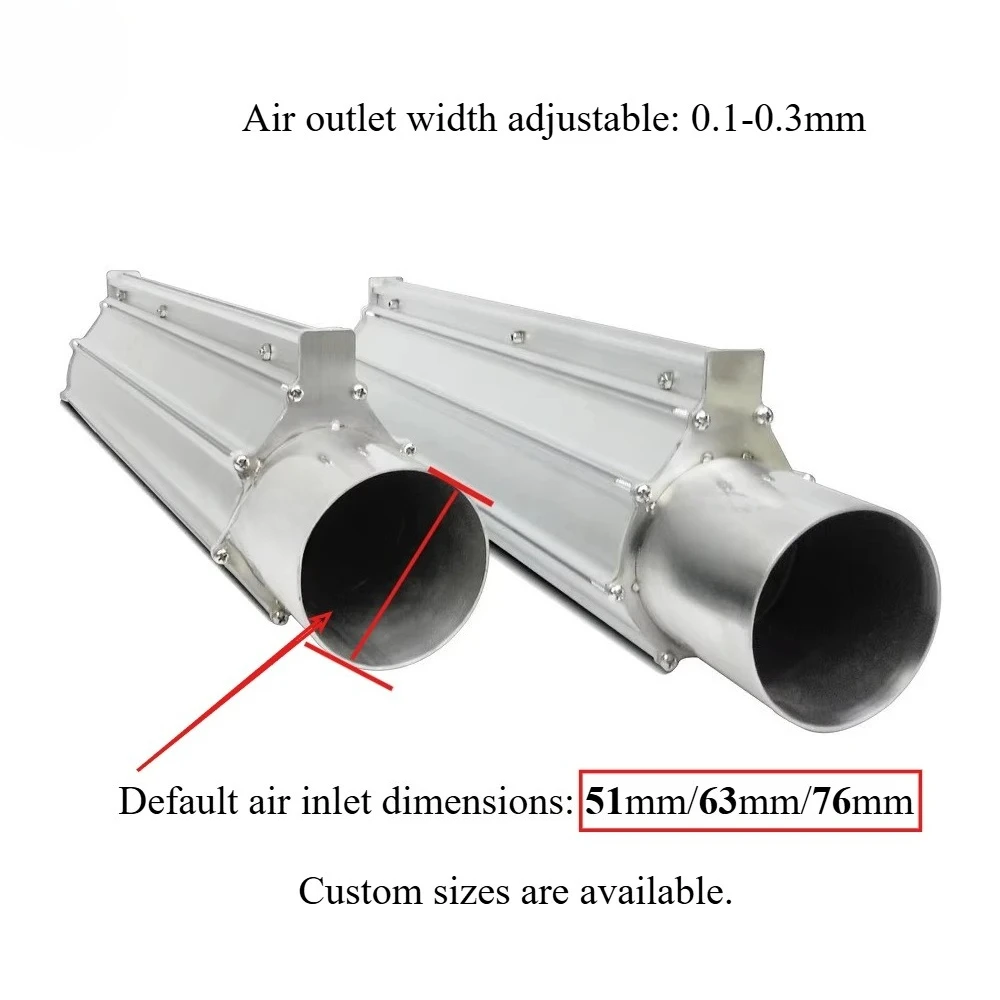 Stainless Steel Hot-Air Blower Air Knife Dust Removal Air Knife for Drive Conveyor Belt Assembly Line Drying and Cleaning