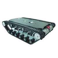 12KG Actual Load Metal Suspension Crawler Tank Chassis Shock Absorption Robot Car Caterpillar with 2WD DC 12V Motor