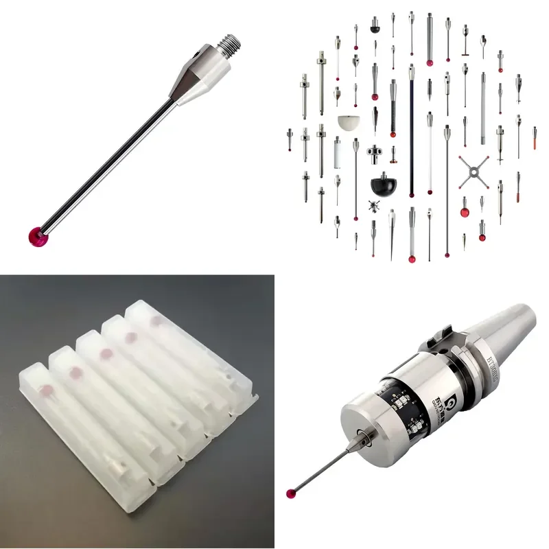 M3 50mm 4mm Ruby Ball High-Precision Probe Stylus CMM Probe Stylus CNC Touch Stylus for 3C Electronics Machining