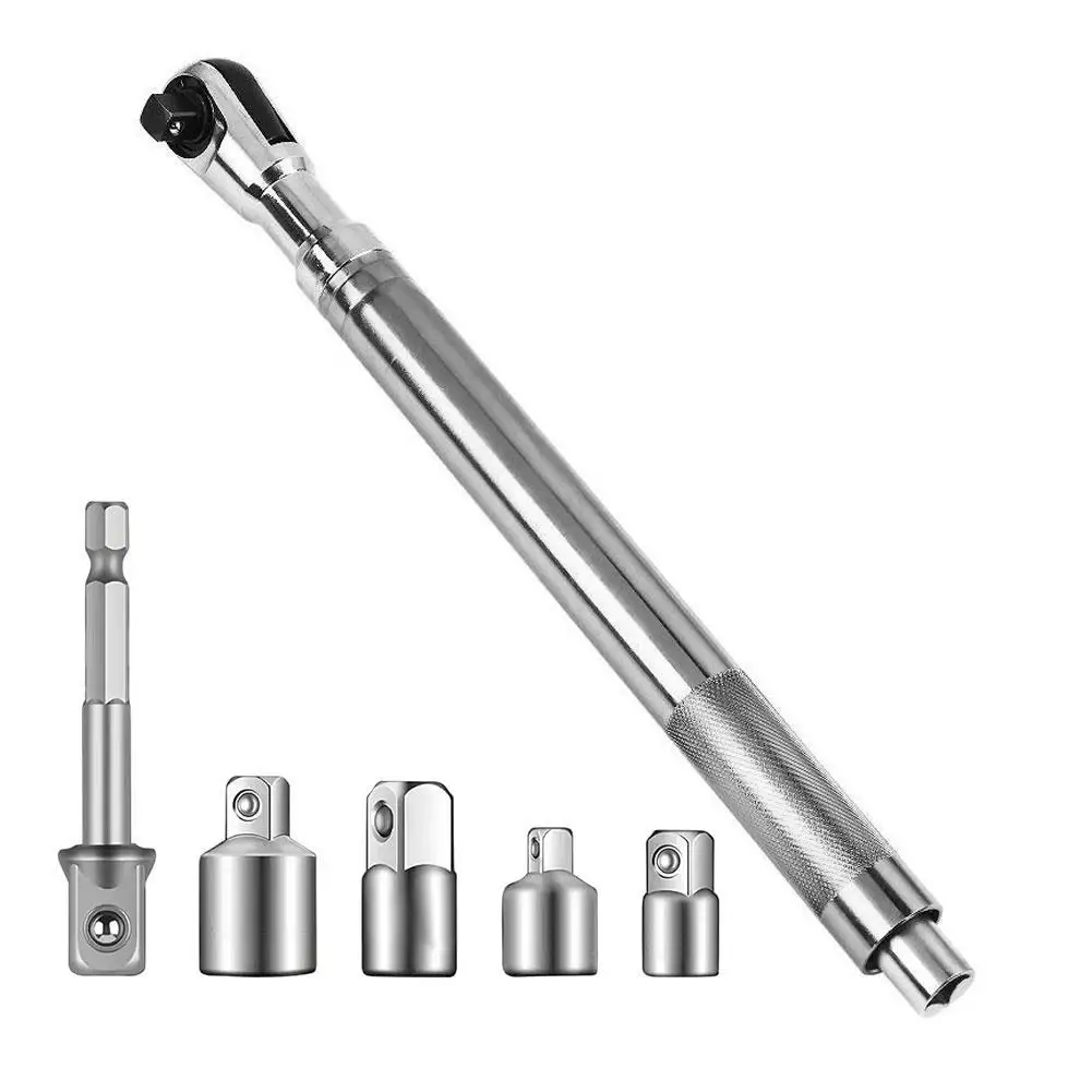 

Multi-Purpose Extended Quick Ratchet Wrench Pneumatic Tool Manual Extension Socket Wrench Bar Strengthening Long Receiver Tool