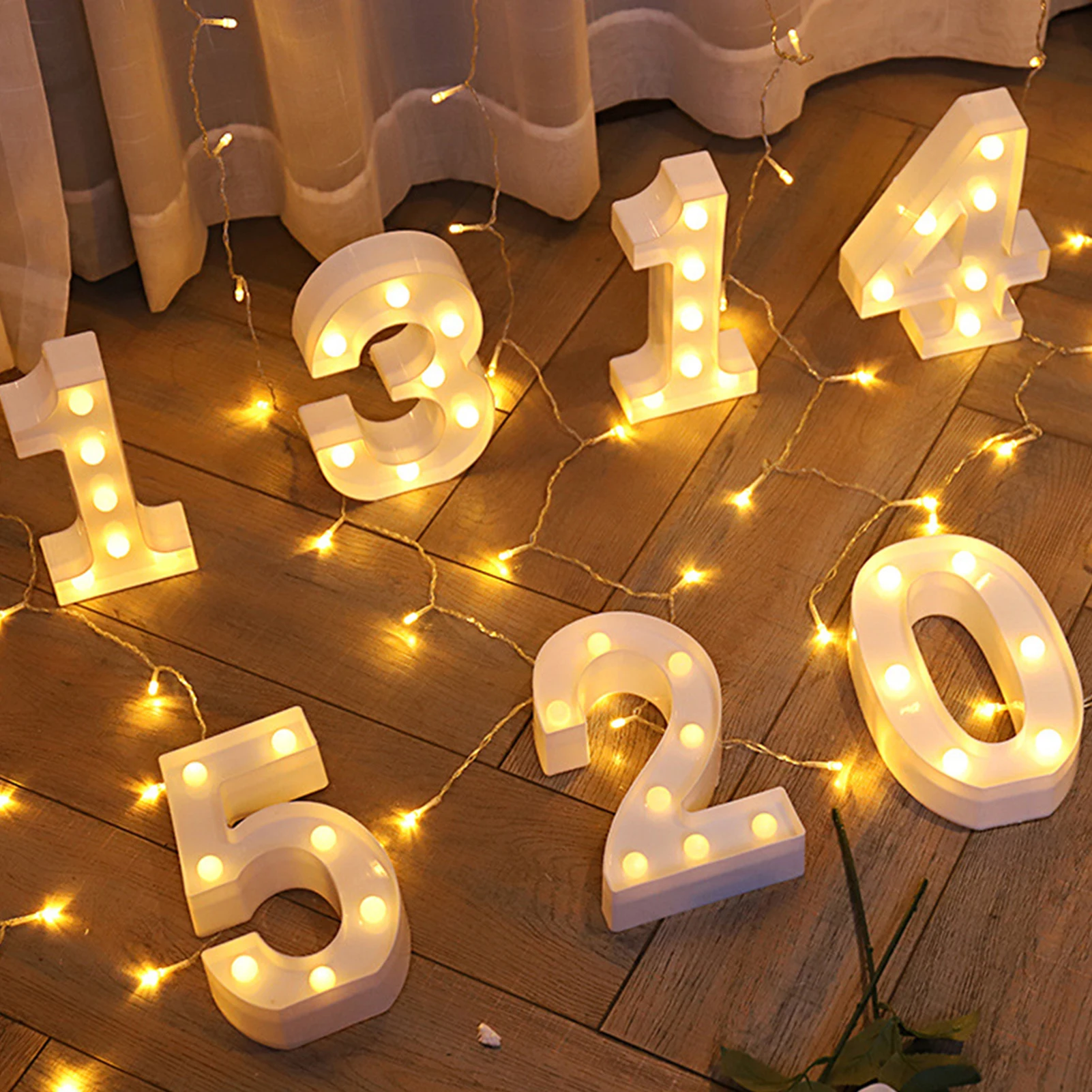 Letras Decorativas De Alfabetos Grandes, Luz Do Jardim, Presente Perfeito, 26 Letras