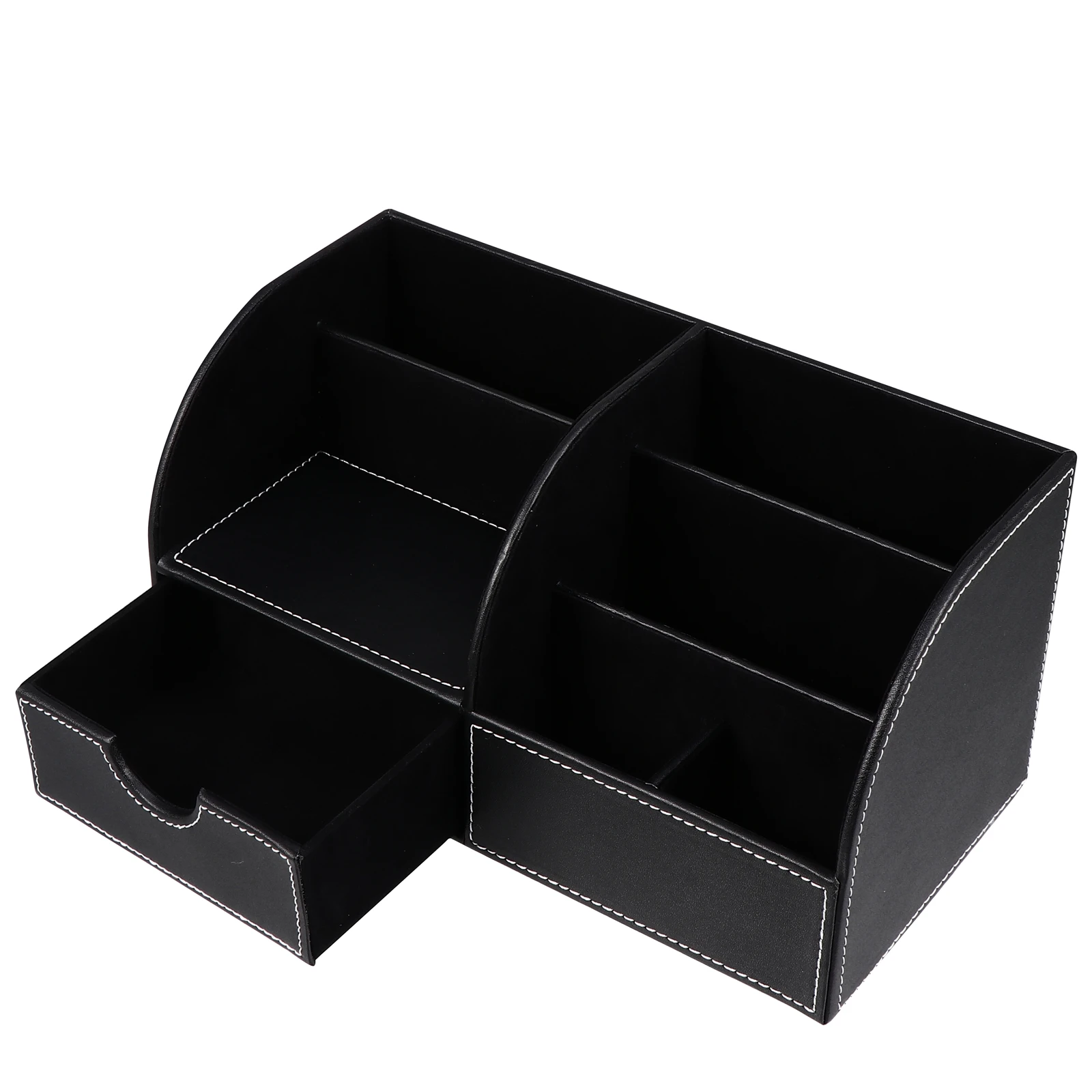 

Pen Holder Stationery Box PU Organizer Multifunction School Office Supplies Creative Container Storage Desktop Decor Pen