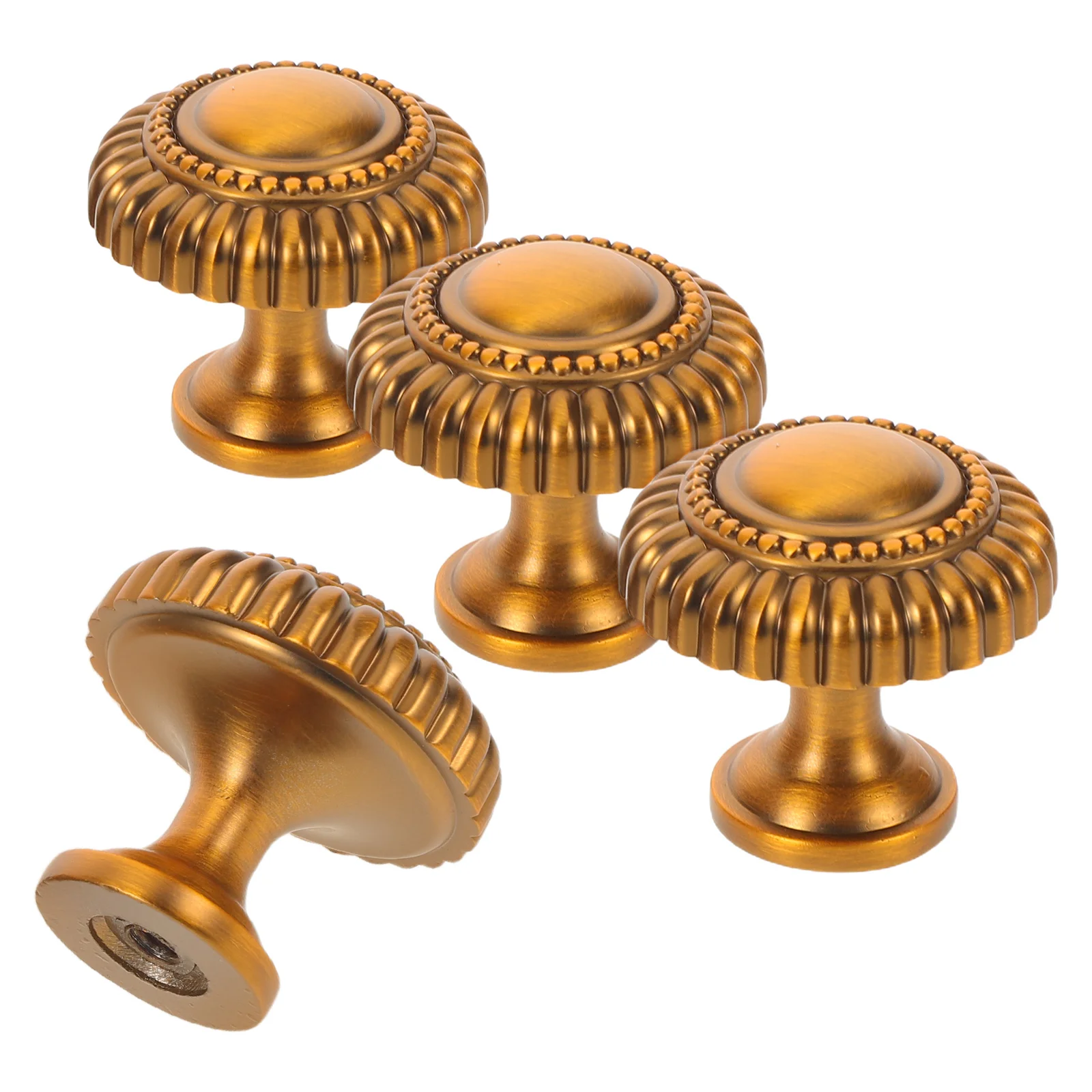 

4 Pcs niture Handle Knobs Dresser Drawer Cupboard Hardware Cabinet Handles for Decorative Zinc Alloy