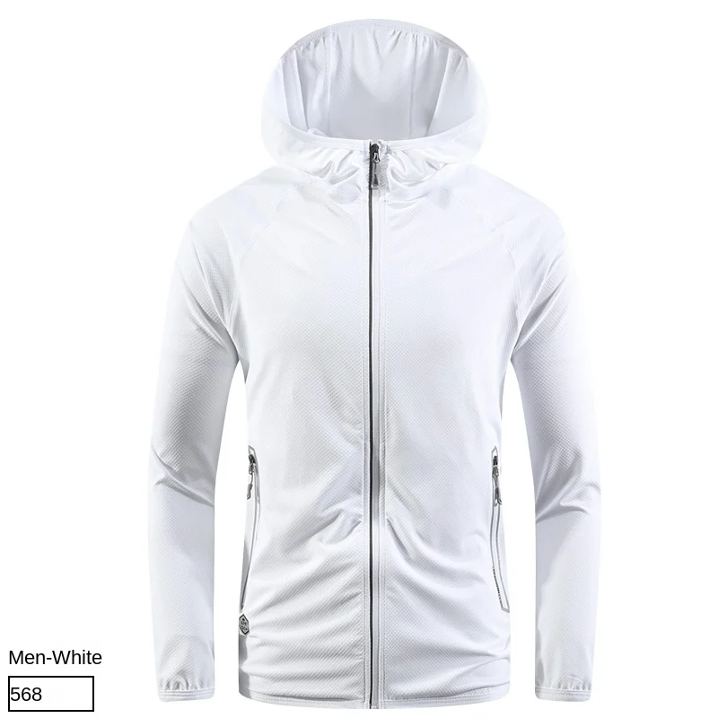 2024 Summer Hooded Jacket Men Women Ultraviolet-Proof Sun Protection Clothing Fishing Hunting Clothes Quick Dry Skin Windbreaker