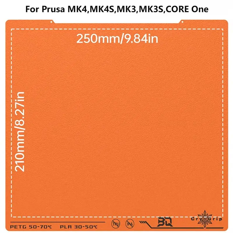 BIQU Double Sided Spring Steel Upgrade For Prusa MK4 MK4S MK3 MK3S CORE One- Panda Build Plate Cryogrip Pro Frostbite Cool Plate