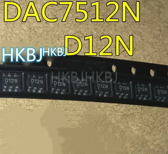 2pcs Original DAC7512N D12N SOT23-6 IC NEW