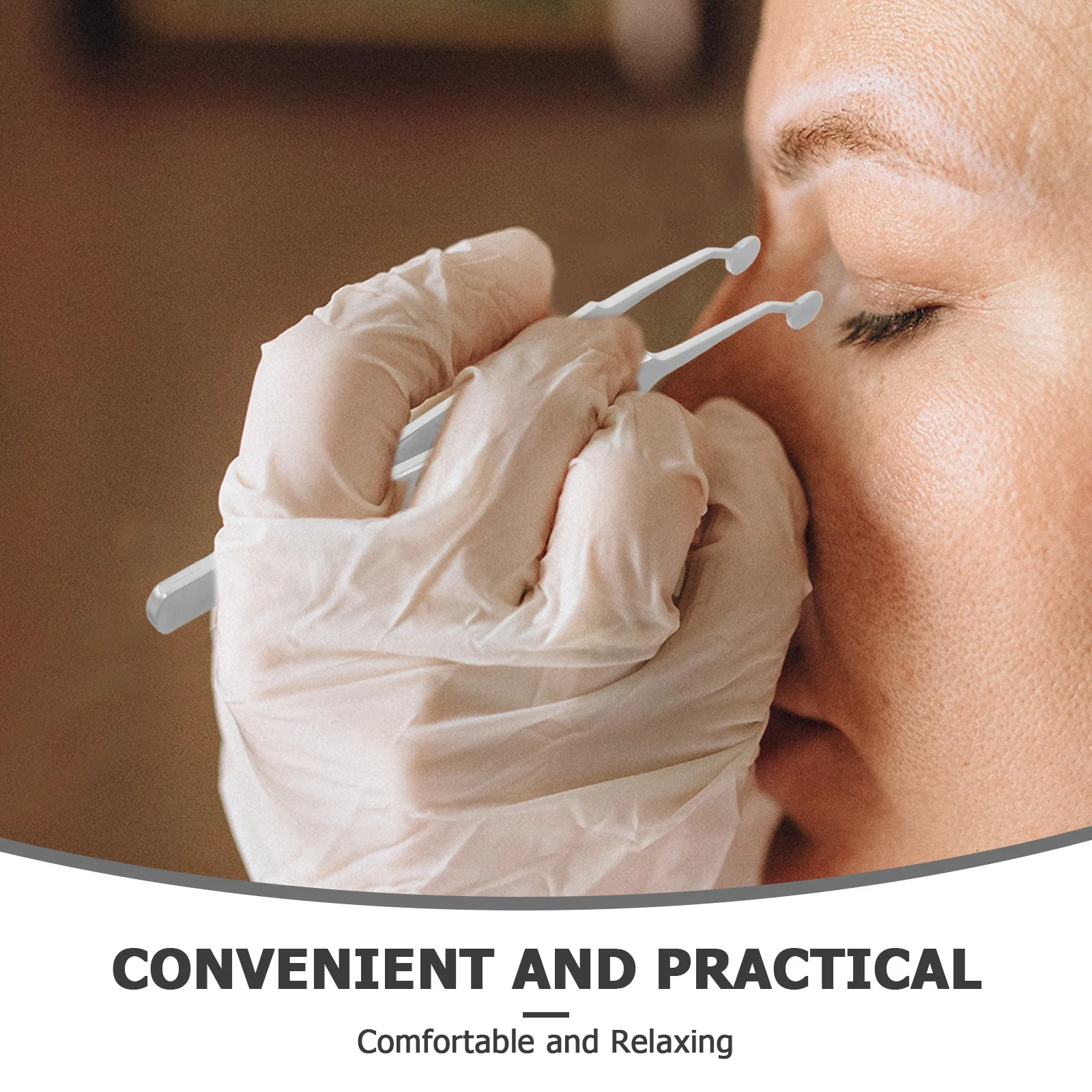 Pressacavi Meibomian in acciaio inossidabile Pinze per massaggi delle palpebre Pinzette per punta rotonda per la cura degli occhi asciutti Massaggio degli occhi