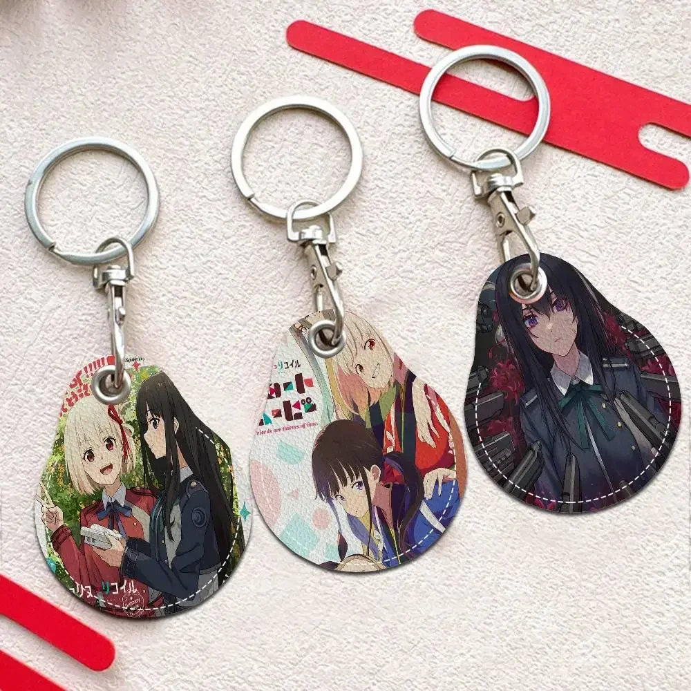 A-Anime-Lycoris-Recoil Sharp-Stylish Mini Water Drop Shape Community Access Card Holder Elevator Card Sensor Drop Card Protector
