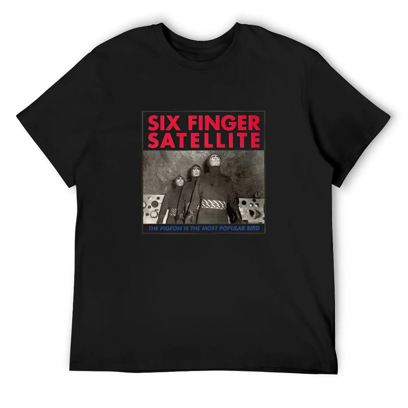 

Six Finger Satellite The Pidgeon is the most popular bird T-Shirt blue archive t shirt men