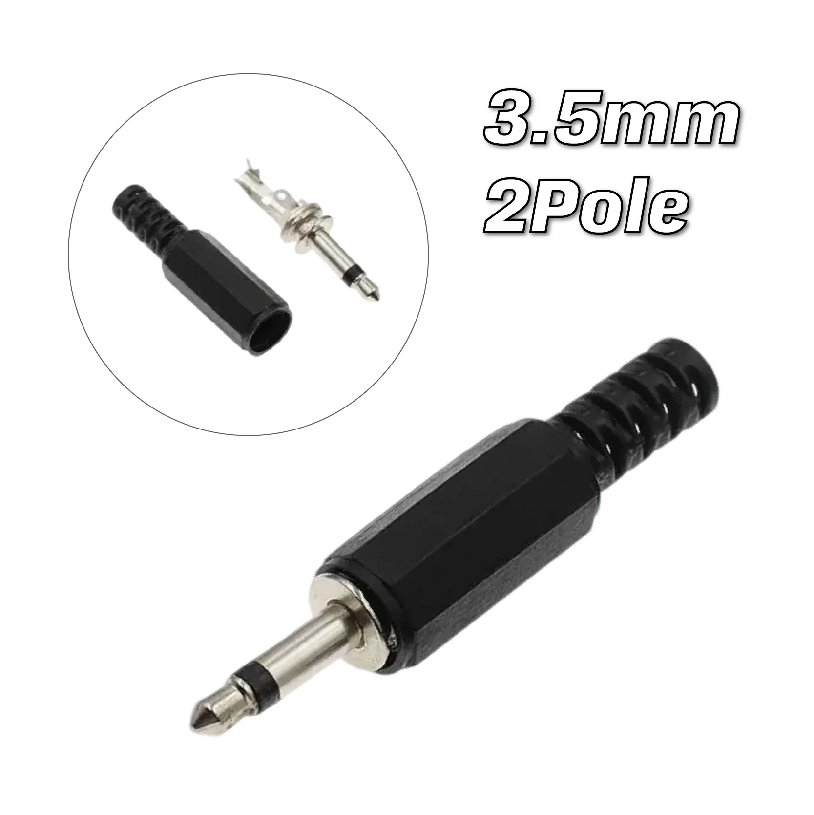5/20PCS 3,5mm Audio Stecker 3,5 Jack 2/3/4 Abschnitte Stecker für Mikrofon Kopfhörer audio Stecker