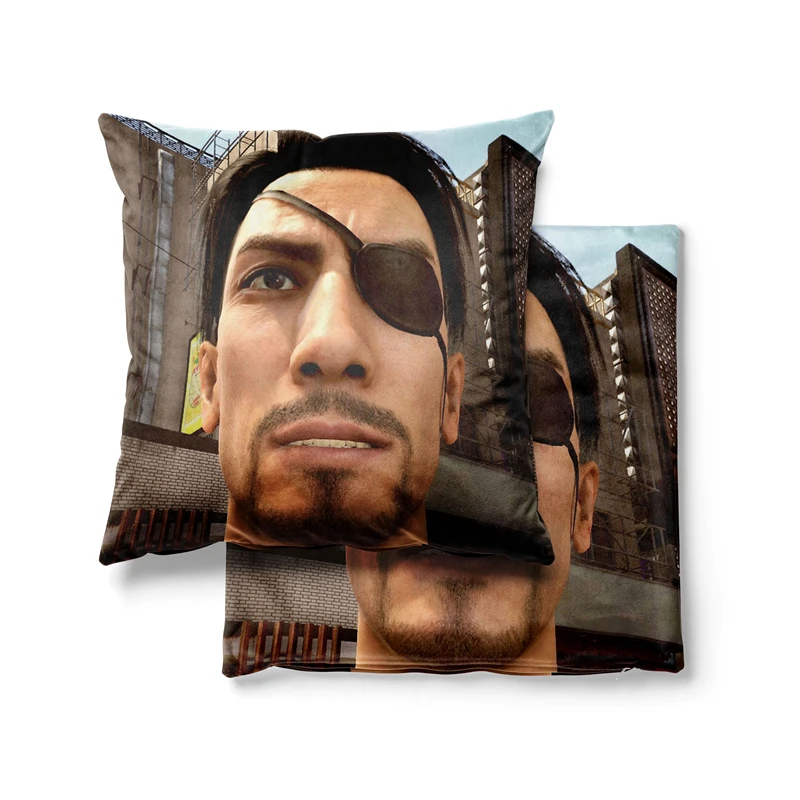 Gaslight Gatekeep Girlboss Goro Majima Throw Pillow Covers Cushion Cases Pillowcases for Sofa 45cm x 45cm
