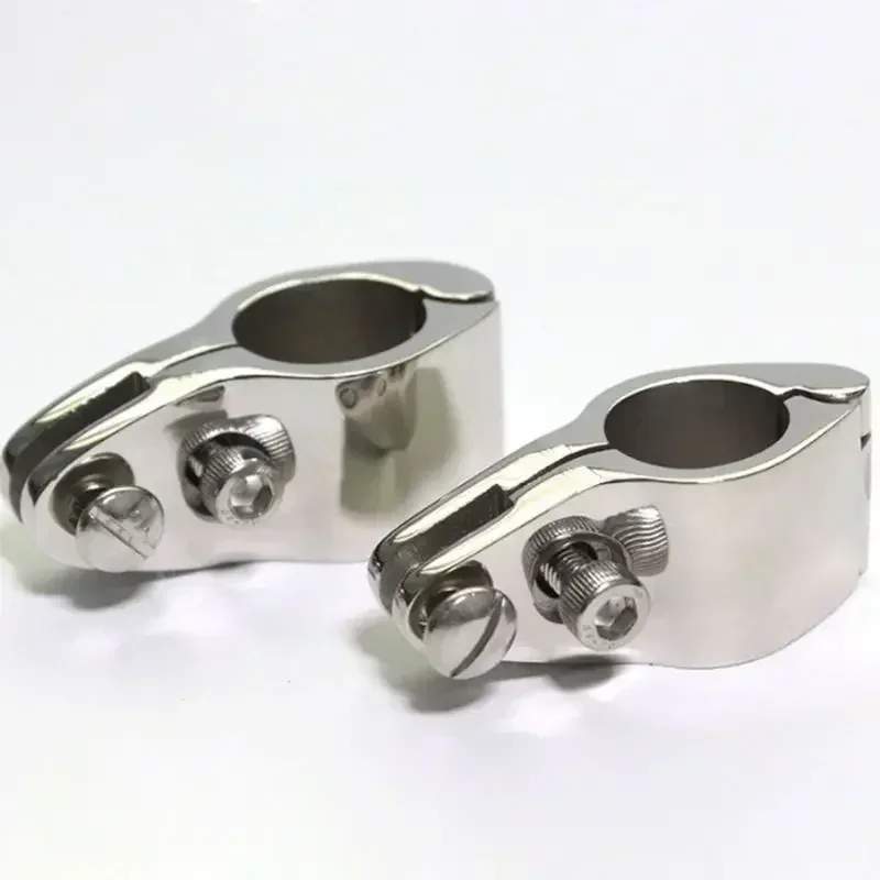 

20/22/25/30/32mm 316 Stainless Steel Fitting Boat Bimini Top Hinged With 2 Screws Jaw Slide Easy Install Marine Hardware