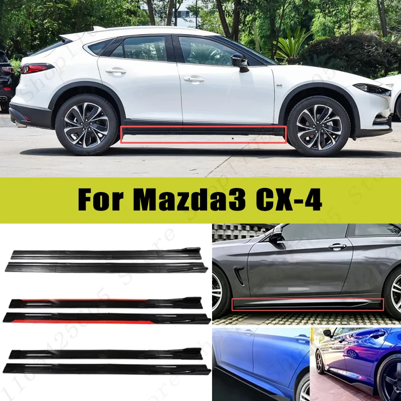 For Mazda3 CX-4 Racing Sport Side Skirts 2.0/2.2M 86.6