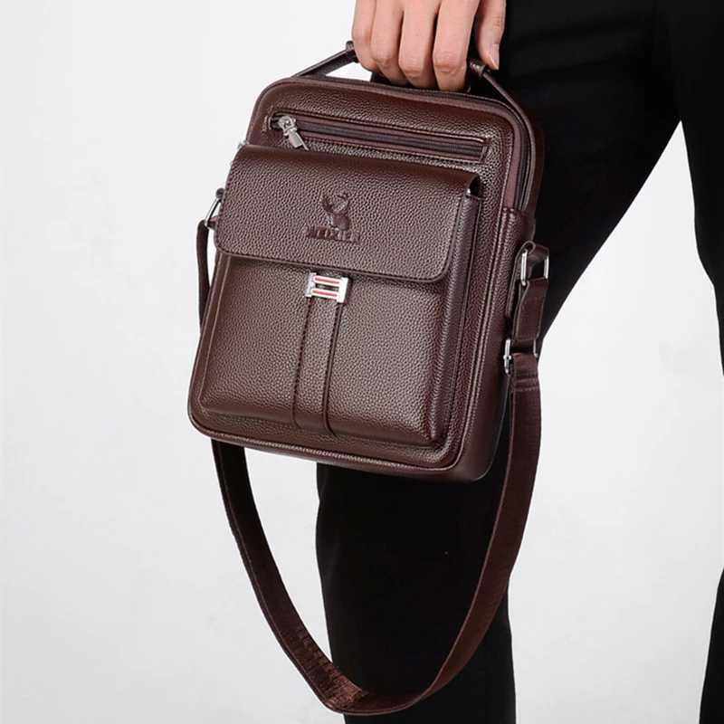 Neue Mode Männer Pu Leder Umhängetaschen hochwertige Tasche Mode Business Mann Umhängetasche Ledertaschen Gürtel tasche