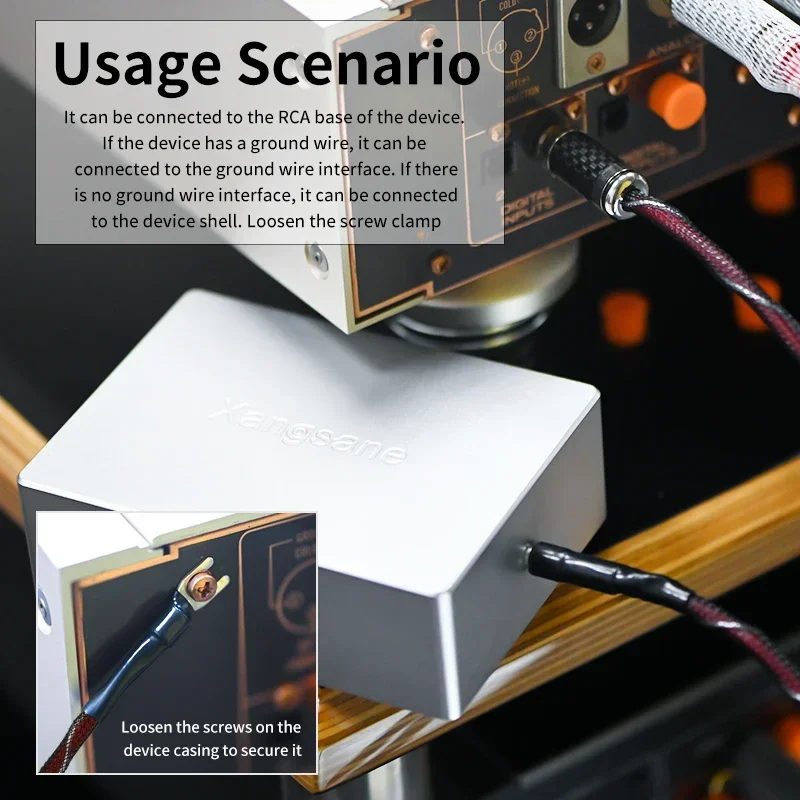 

Заземляющий кабель из алюминиевого сплава для Hi-Fi аудиоаппаратуры, с серебряным покрытием OCC, для глушения помех, чистое серебро