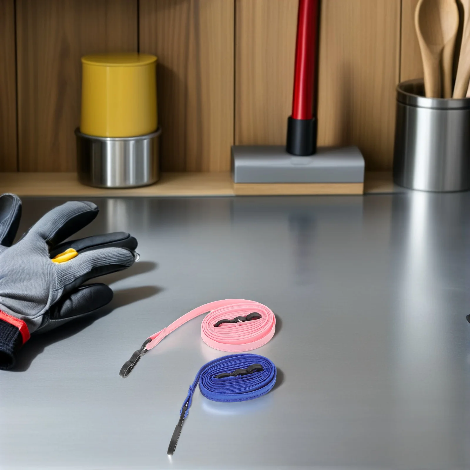 

4pcs Kids Mitten Clips Adjustable Anti-Lost Gloves Rope For Winter Skiing Snow Play Pink Blue Neck Strap Mitten Keeper Kids