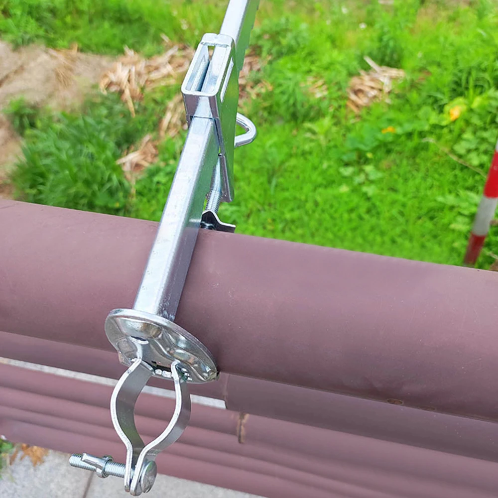 1Pc Durable Metal Beach Patio Umbrella Clamp 328x92x50mm Rust Resistance Parasol Holder Umbrella Grass Anchor Quick Mounting