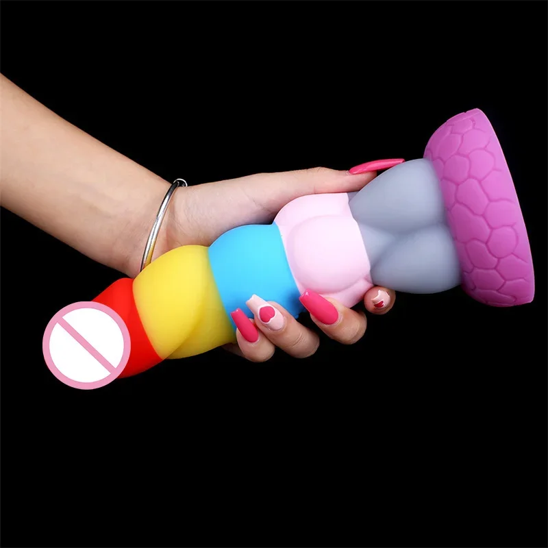 Dido-vibrador anal con iconos líquidos para mujer, Juguetes sexuales con led de agua para pareja, tienda de sexo, cosas novedosas, largo, dil, xxl